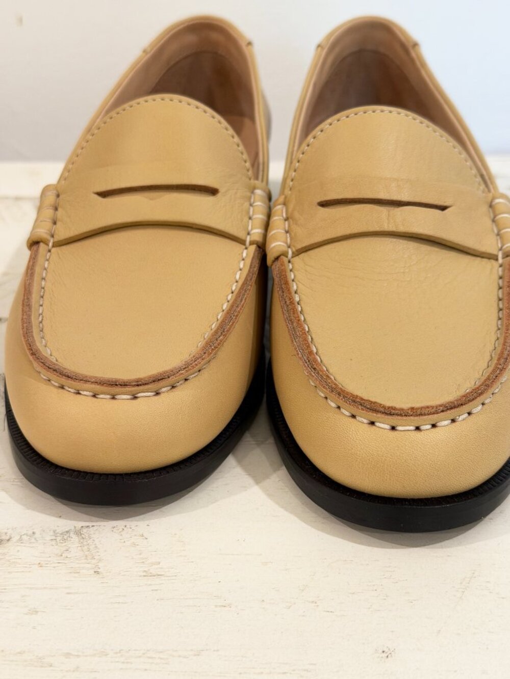 NEW Women's Italian KOIO Brera Leather Penny Loafer, EU size 37. US 7 - Picture 3 of 12